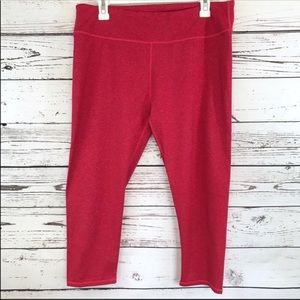 EUC Fabletics heather pink active leggings L